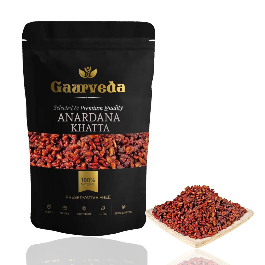 GAURVEDA Anardana Khatta: Tangy Pomegranate Seeds for Cooking, Snacking, & Digestive Health | Natural Sun-Dried Flavorful Spice (????? ????????) | 100 Grams