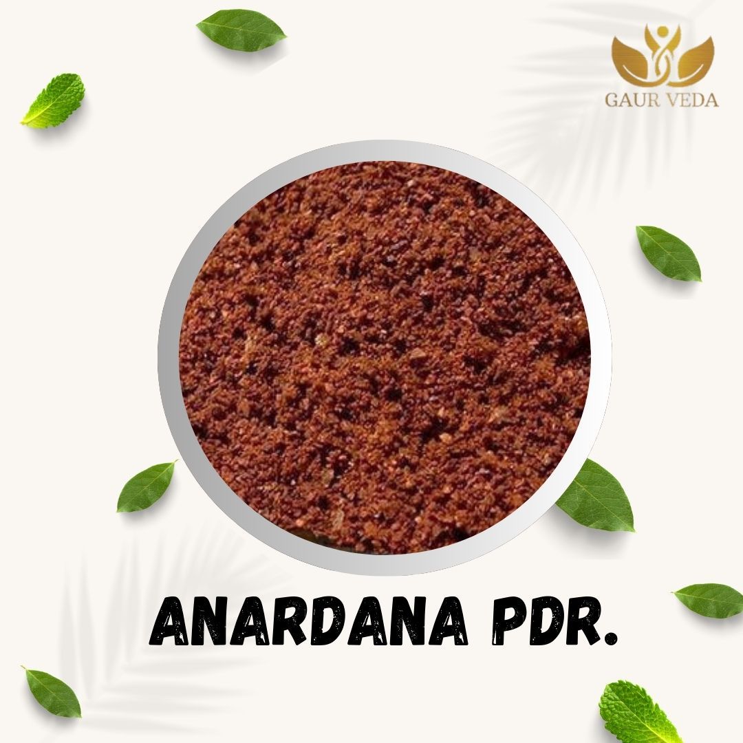 GAURVEDA Anardana Powder - Pure - Fresh - Organic - Dried Pomegranate Seed - Enhance Your Taste (1000 Grams)