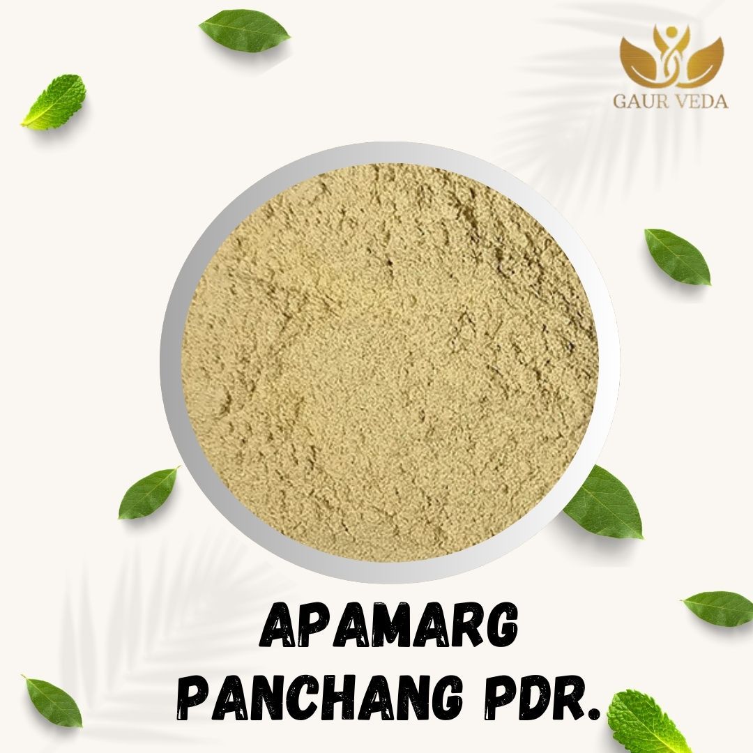 GAURVEDA Apamarg Panchang Powder | Achyranthes Aspera Whole Plant Powder | Chirchita Panchang Churna | Herbal Raw Material, Decoctions and Formulations | Dried Churna (100 Grams)