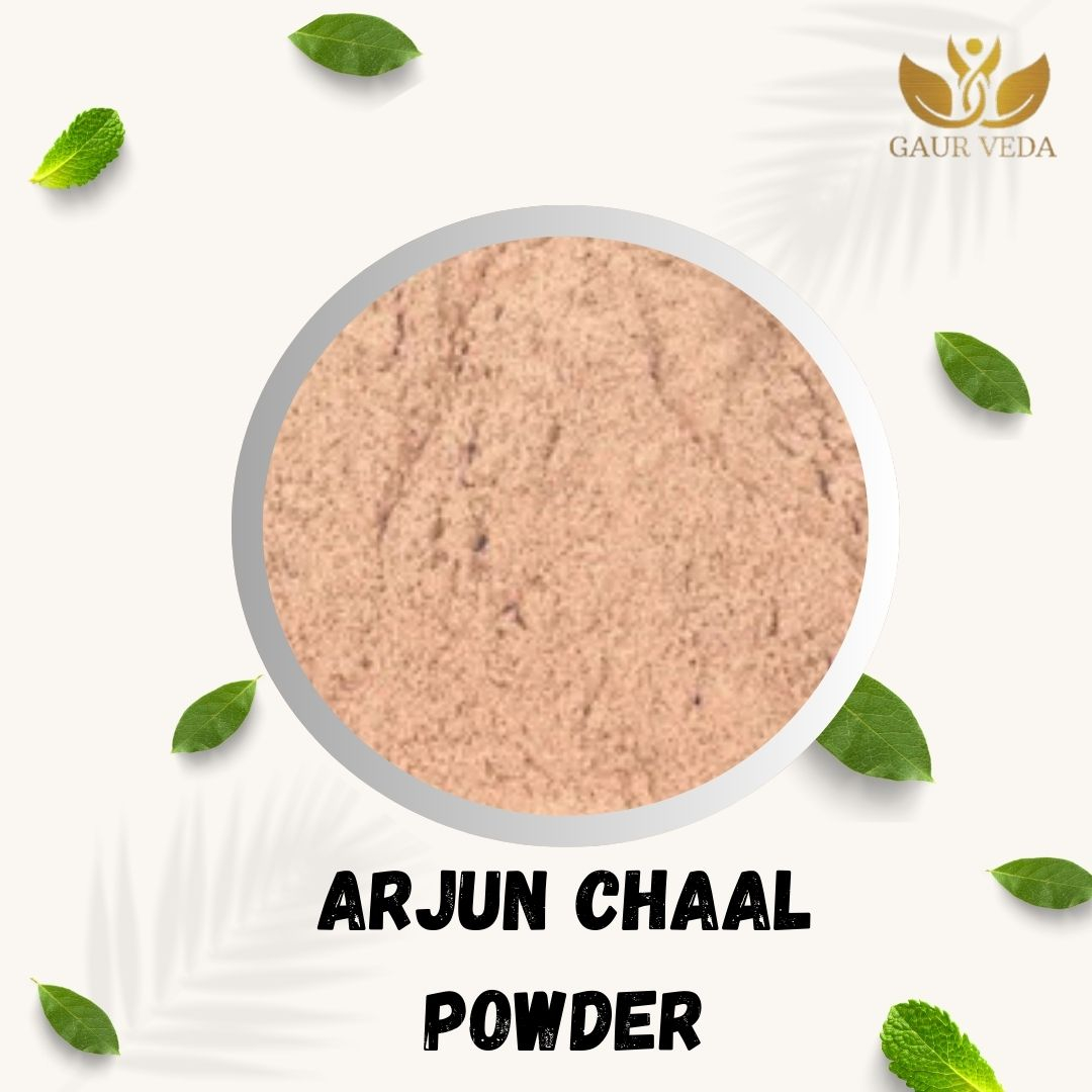 GAURVEDA Arjun Chaal Powder-500G | 100% Pure & Natural | Arjun Ki Chaal Powder For Men & Women