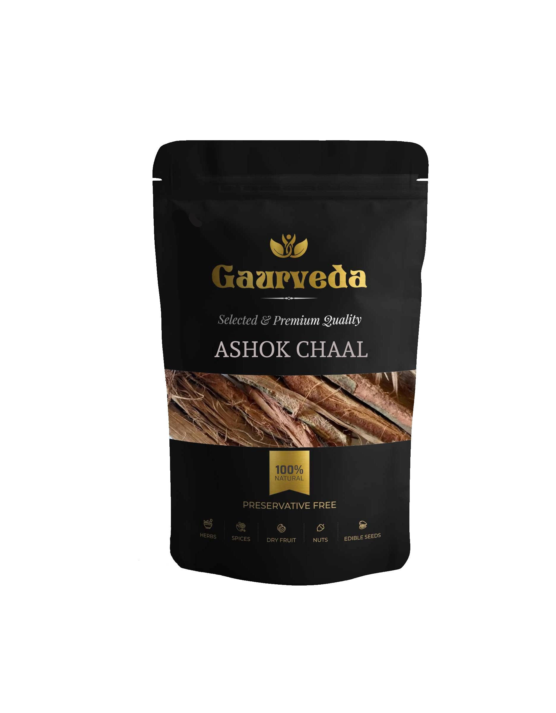 GAURVEDA Ashok chaal 100% Natural & Pure | Traditional Ayurvedic Herb/Seed/Powder | Supports Wellness & Daily Health | Ideal for Herbal Remedies, 100 Grams