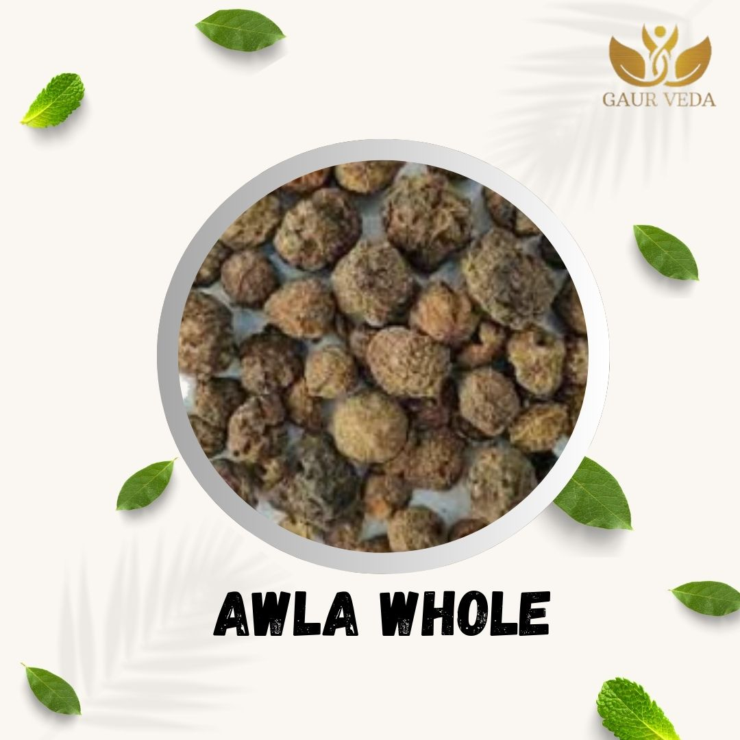 GAURVEDA Amla Whole Dried Fruit | Phyllanthus Emblica | Indian Gooseberry Whole | Herbal Raw Material for and Herbal Formulations | Dried Botanical Ingredient (100 Grams)
