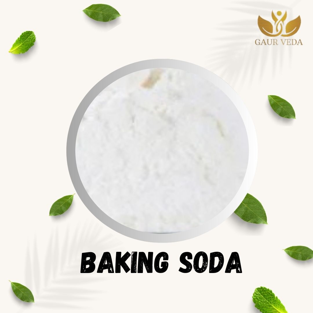 GAURVEDA Baking Soda: Pure Sodium Bicarbonate for Cooking, Baking & Cleaning | Versatile Kitchen Essential | Freshness Guaranteed | 500 Grams