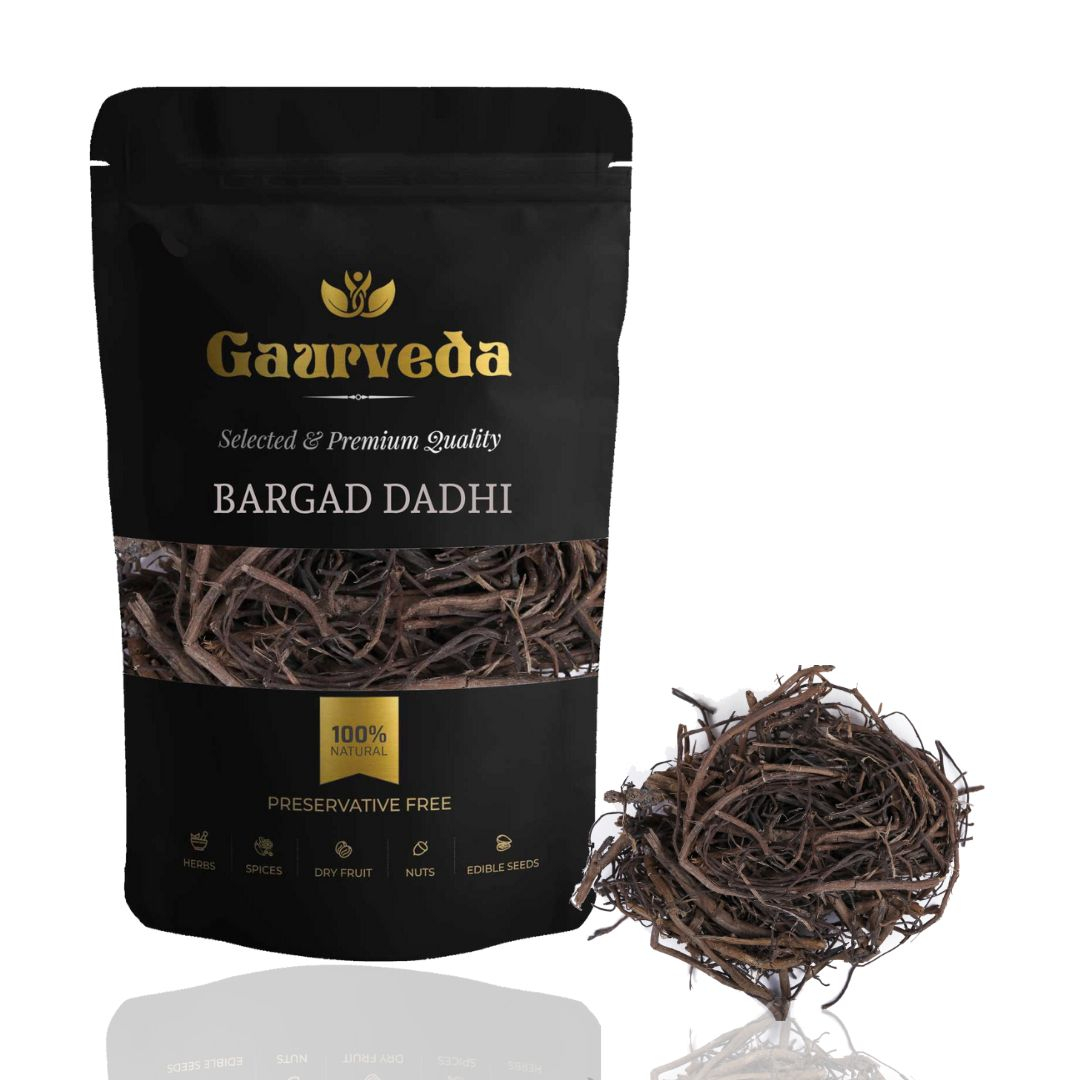 Gaurveda Bargad Ki Dadhi Raw Herb - Bar Ki Dari - Badh Ki Dadhi - Banyan Aerial Roots - Pure & Natural (100 Grams)