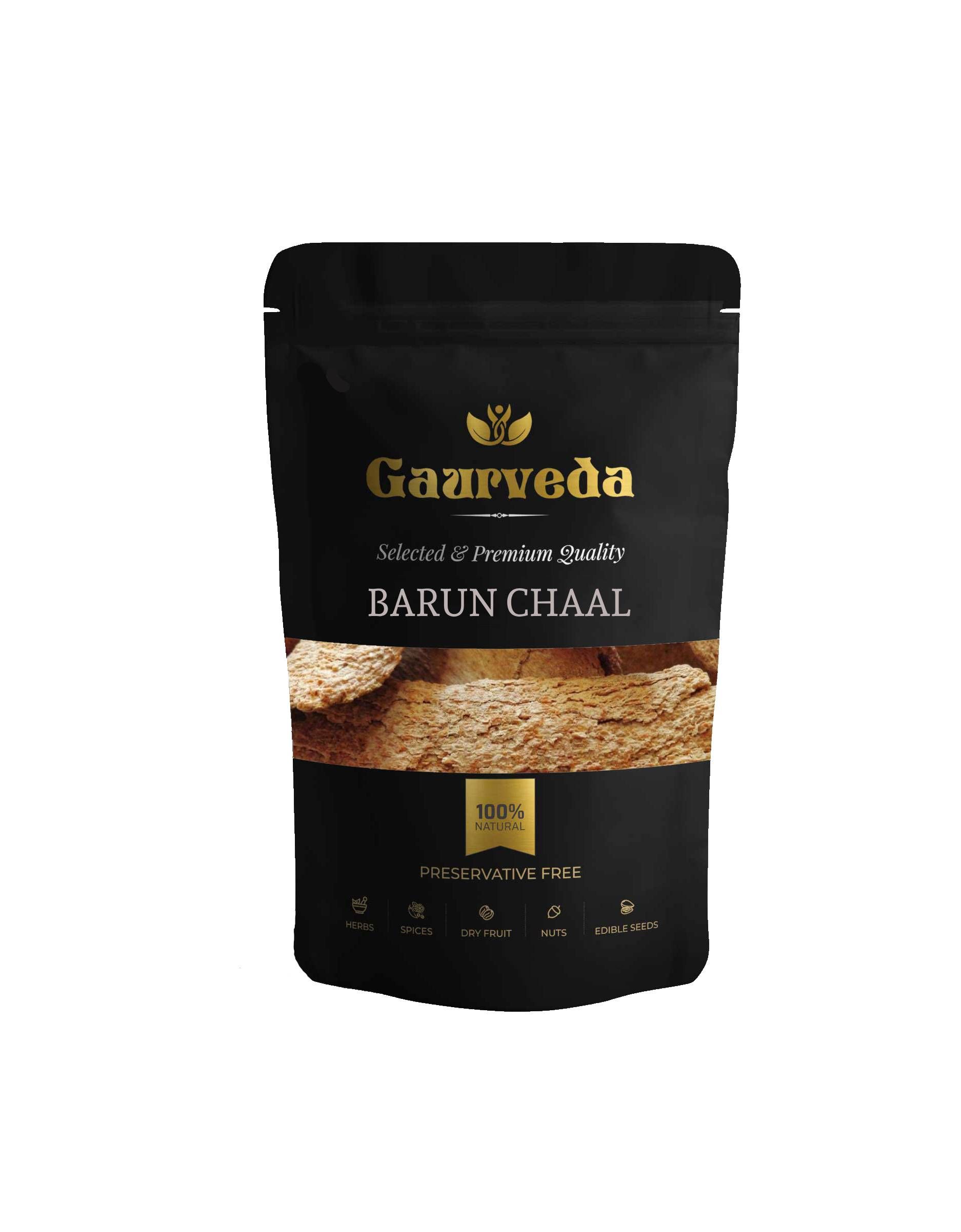 GAURVEDA Barun Chaal Whole Bark | Crataeva Nurvala Bark |Herbal Raw Material for and Herbal Applications | Dried Botanical Ingredient (100 Grams)