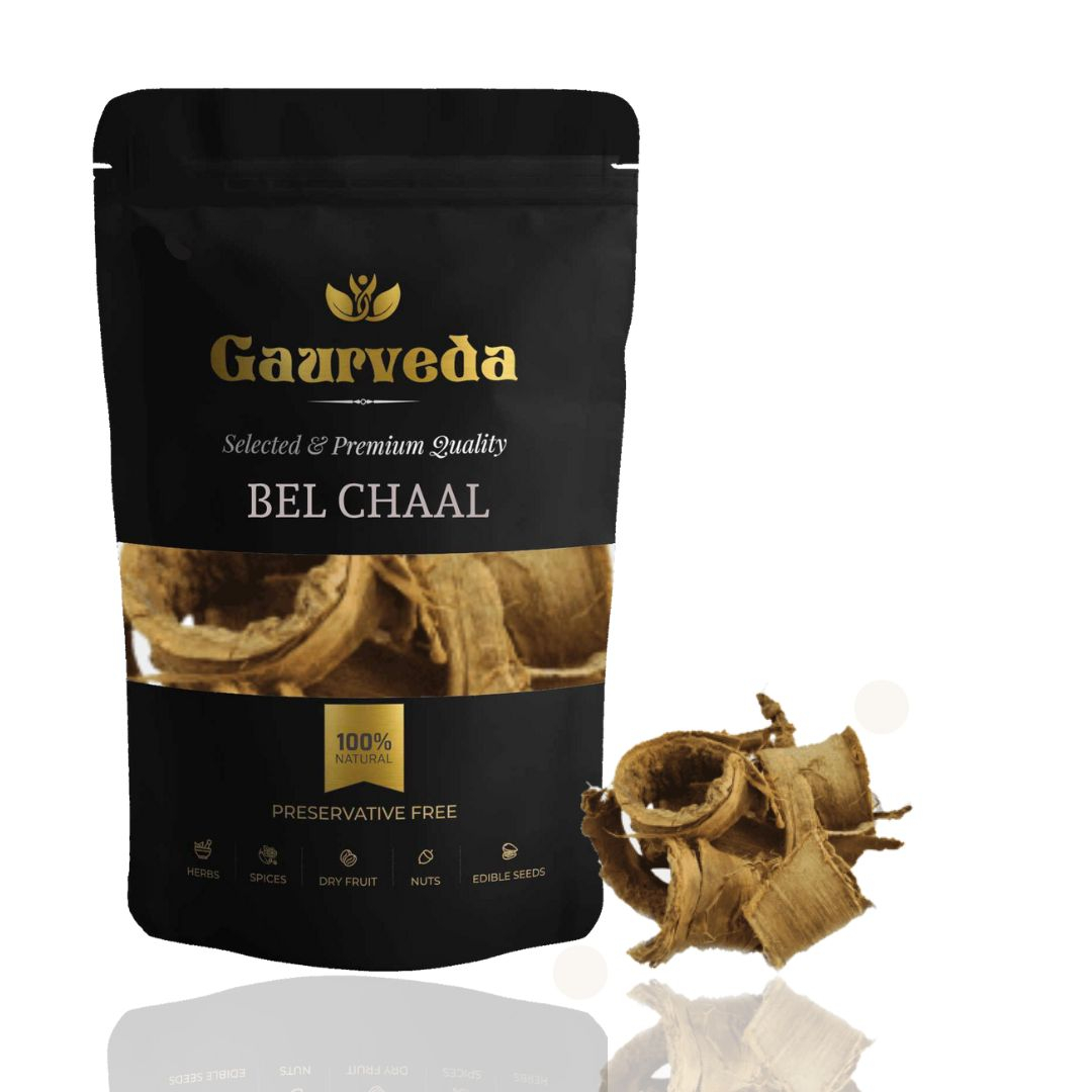 GAURVEDA Bel Chaal Whole Bark | Aegle Marmelos Stem Bark | Bael Bark | Herbal Raw Material for Traditional Ayurvedic Applications and Herbal Preparations | Dried Botanical Ingredient (100 Grams)