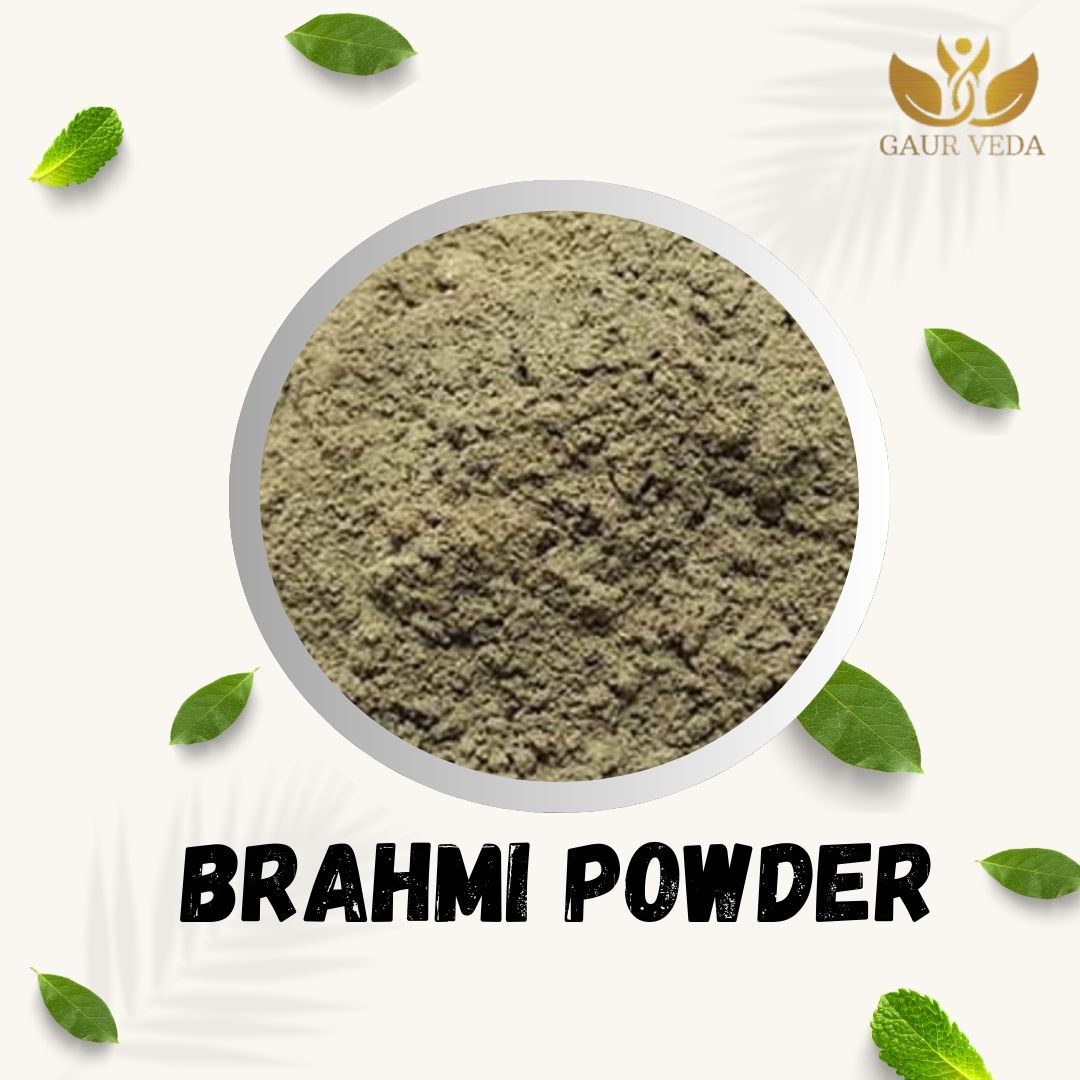 GAURVEDA Brahmi Powder 100% Natural & Pure | Traditional Ayurvedic Herb/Seed/Powder | Supports Wellness & Daily Health | Ideal for Herbal Remedies, 100 Grams