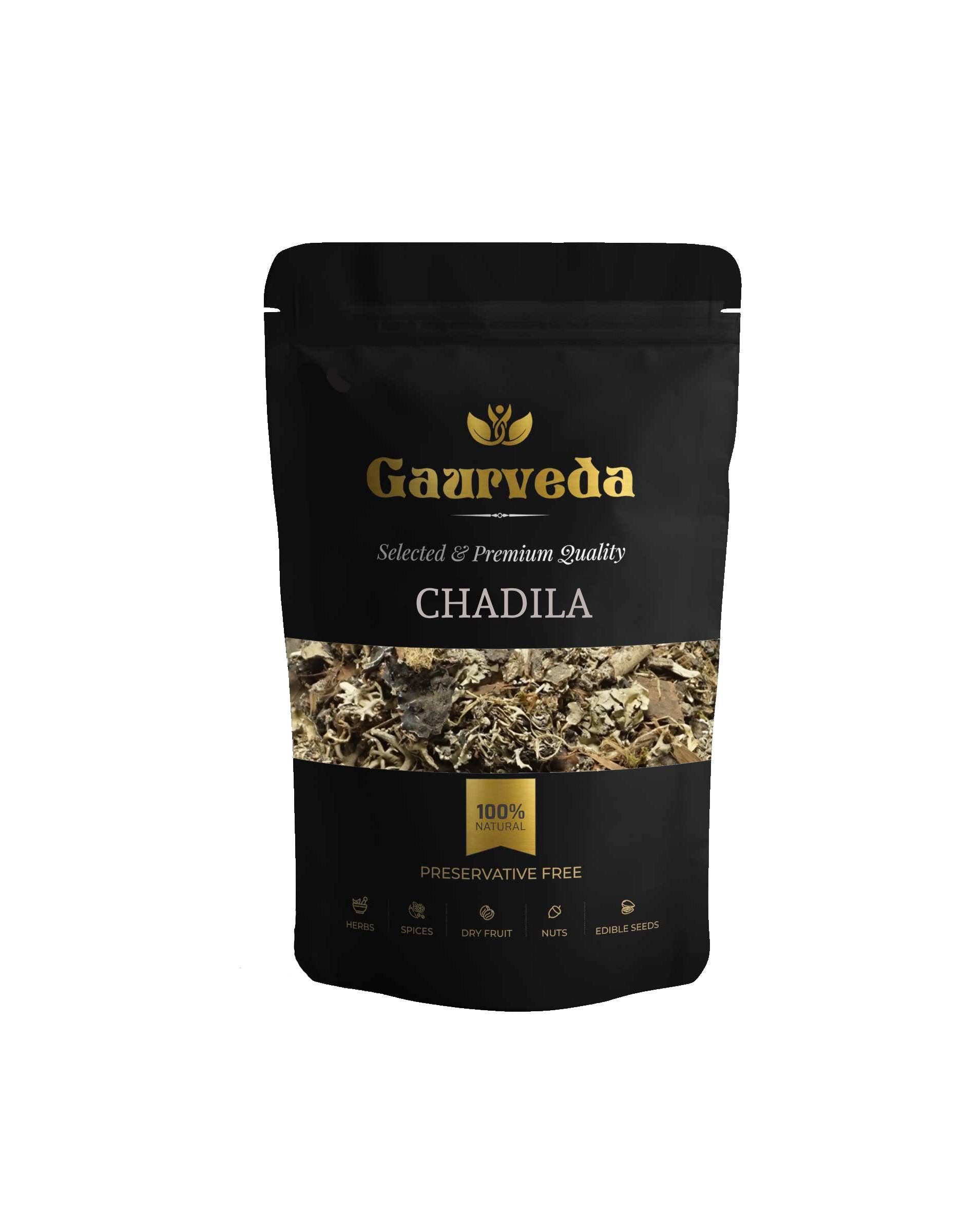 Gaurveda Chadila - Pattar Phool - Permalia perlata - Stone Flower (100 Grams)
