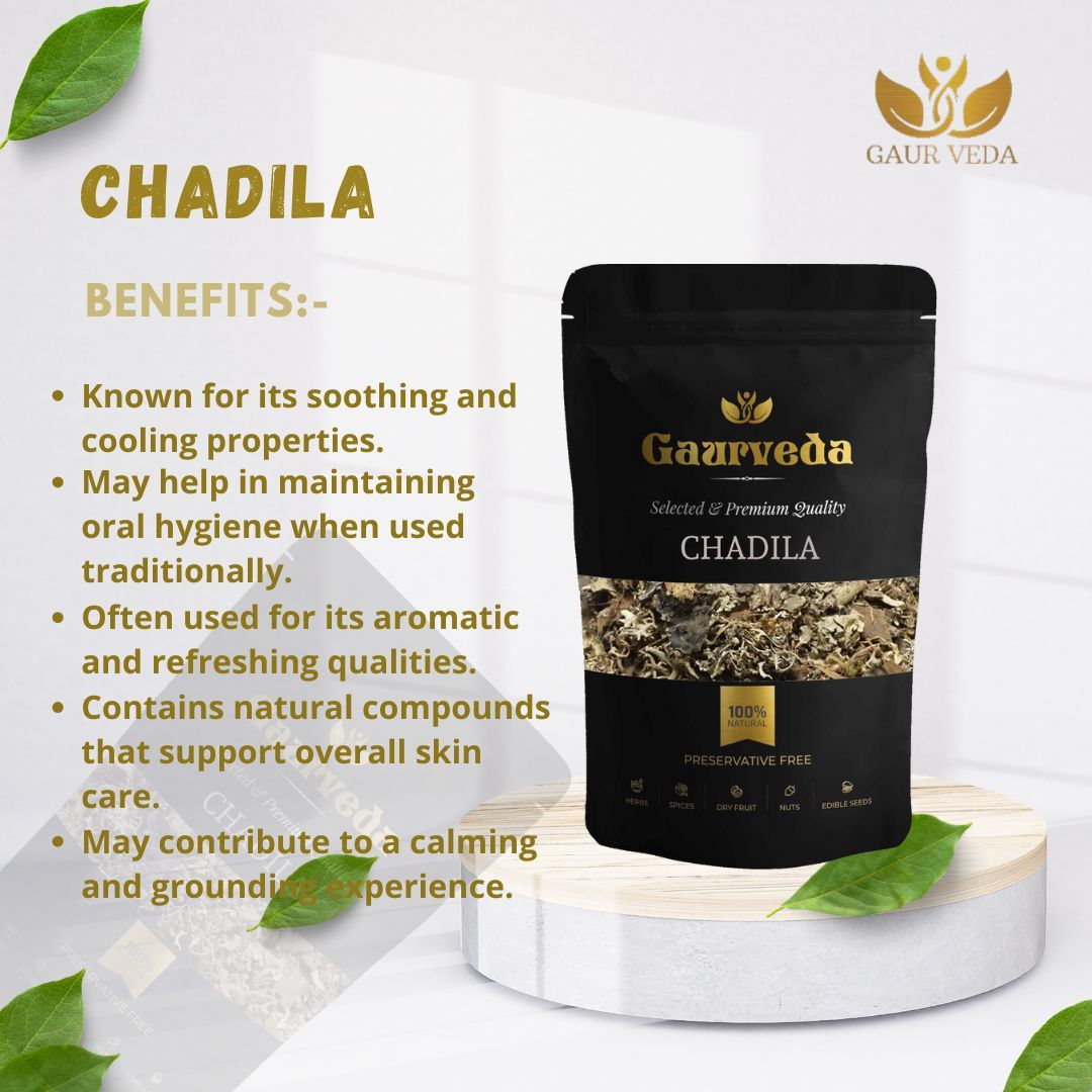 Gaurveda Chadila - Pattar Phool - Permalia perlata - Stone Flower (100 Grams)