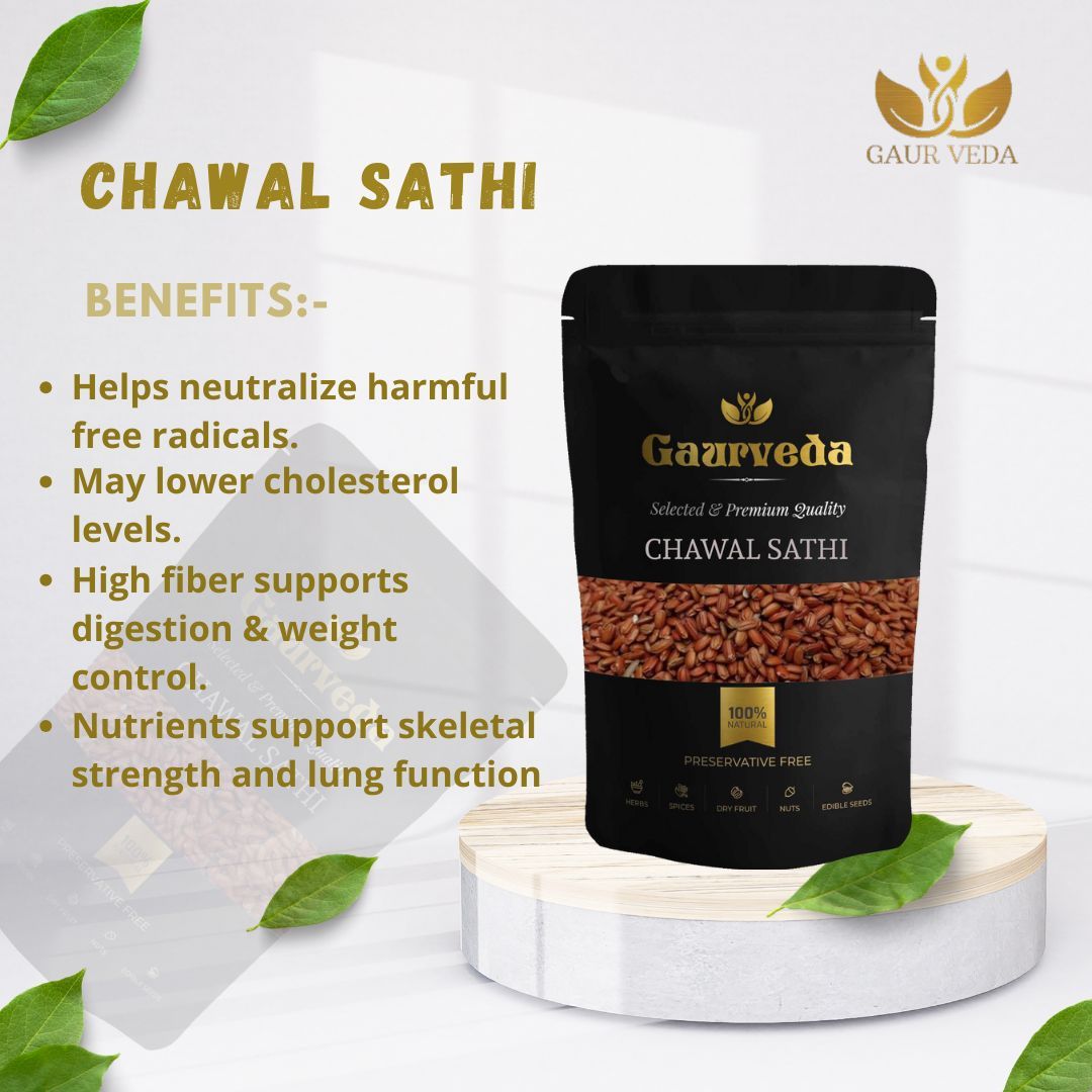 GAURVEDA Chawal sathi 100% Natural & Pure | Traditional Ayurvedic Herb/Seed/Powder | Supports Wellness & Daily Health | Ideal for Herbal Remedies, 100 Grams