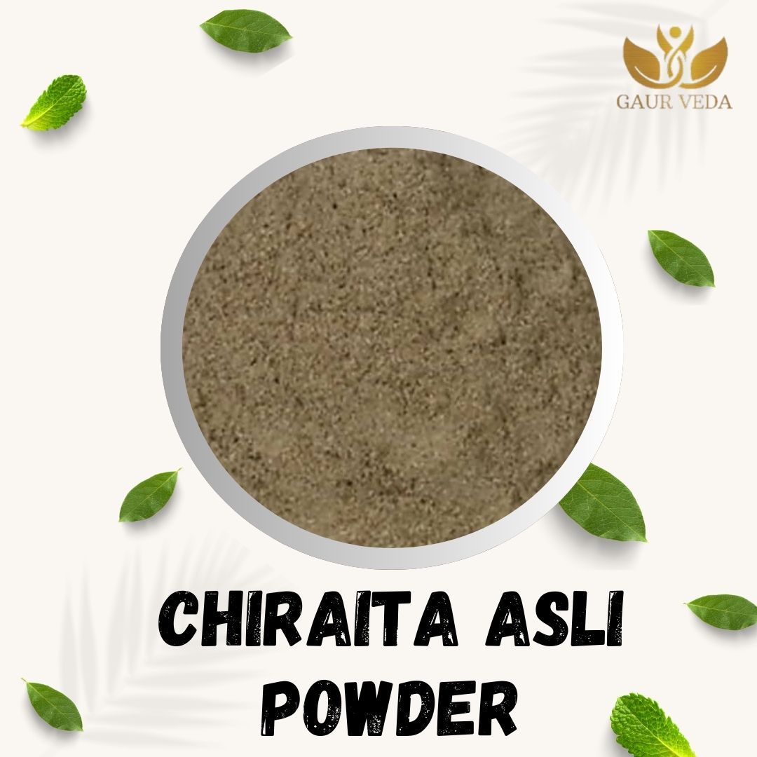 GAURVEDA Chiraita asli Powder 100% Natural & Pure | Traditional Ayurvedic Herb/Seed/Powder | Supports Wellness & Daily Health | Ideal for Herbal Remedies, 100 Grams