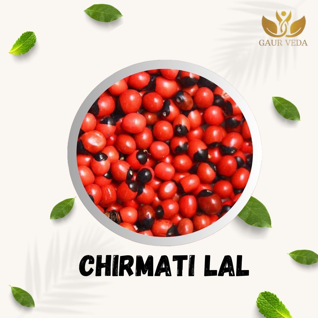 GAURVEDA Chirmati Lal - Natural & Authentic Red Seeds - Traditional Indian Herb, Perfect for Rituals, Home Decor & Crafts - Auspicious Charm | 100 Grams