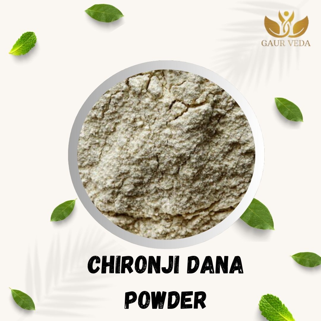 Gaurveda Jumbo Chironji Seeds Powder | Chironji Powder | Chironjii Dana Powderr | Almondette Seeds | Almondette Kernels | Charoli Dry Fruits (100 Grams)