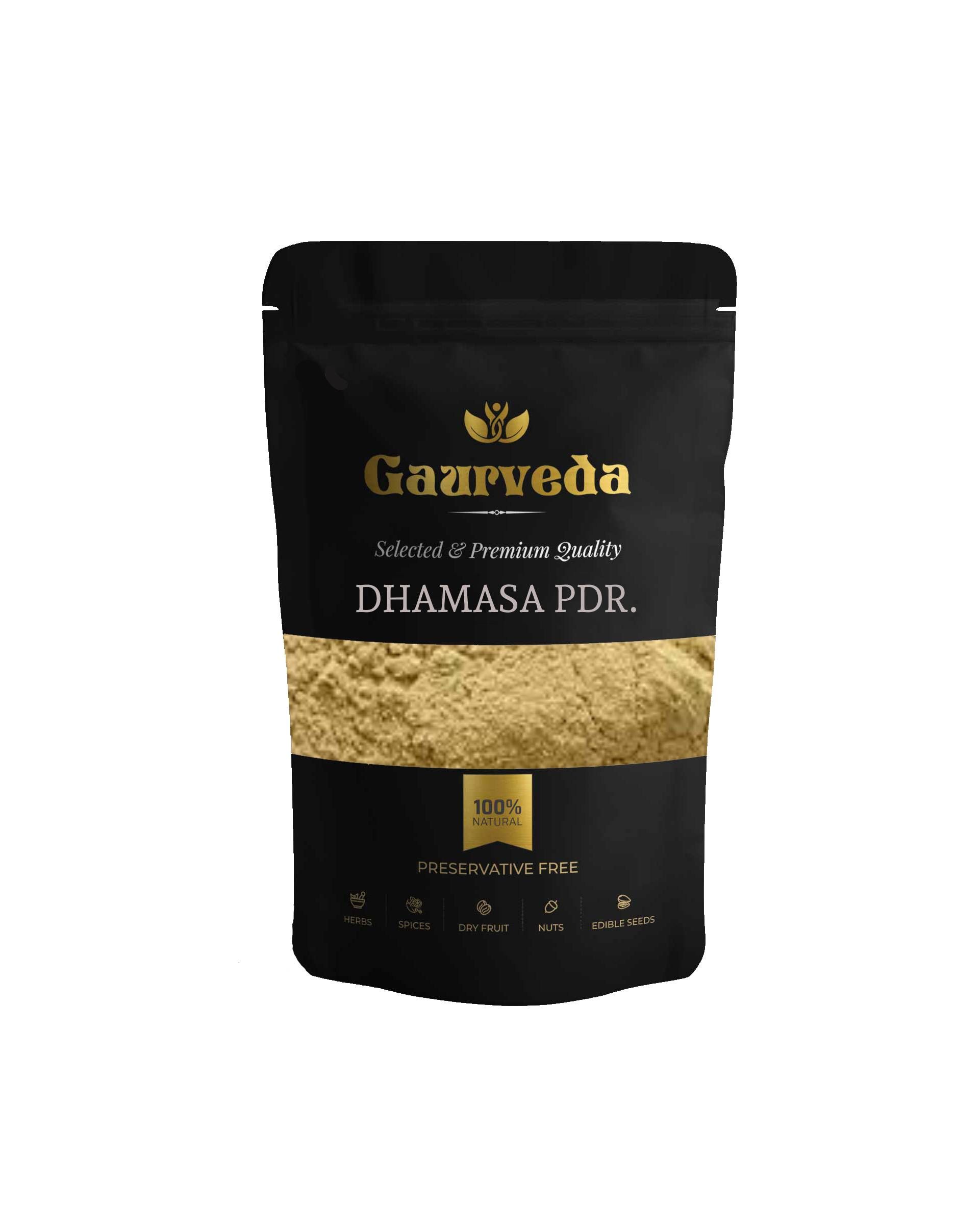 GAURVEDA Dhamasa Powder 100% Natural & Pure | Traditional Ayurvedic Herb/Seed/Powder | Supports Wellness & Daily Health | Ideal for Herbal Remedies, 100 Grams