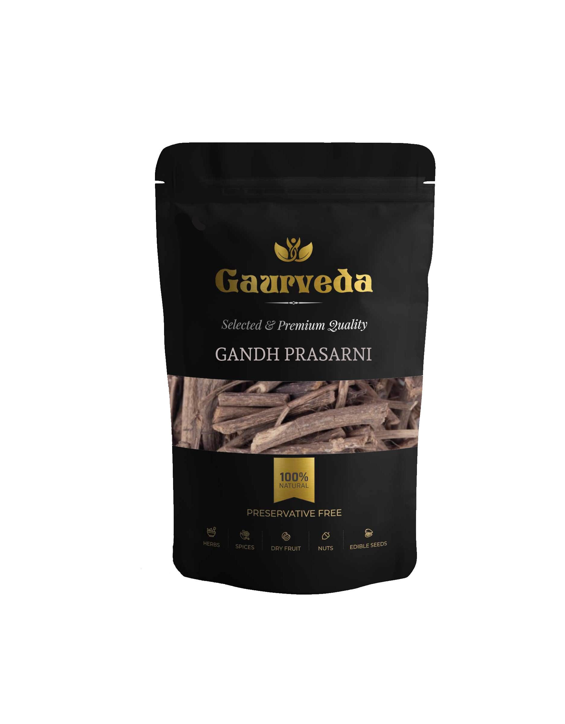 GAURVEDA Gandh prasarni 100% Natural & Pure | Traditional Ayurvedic Herb/Seed/Powder | Supports Wellness & Daily Health | Ideal for Herbal Remedies, 100 Grams