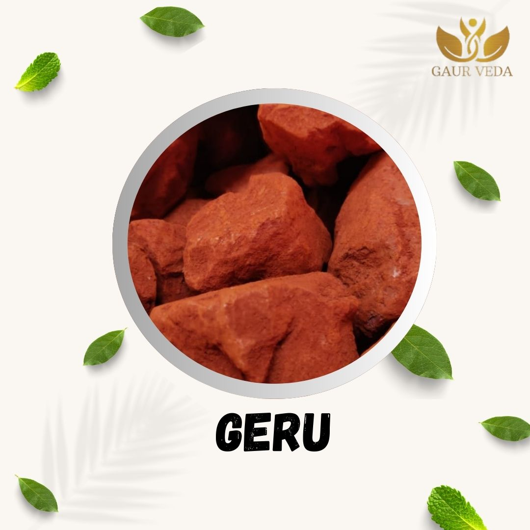 GAURVEDA Geru 100% Natural & Pure | Traditional Ayurvedic Herb/Seed/Powder | Supports Wellness & Daily Health | Ideal for Herbal Remedies, 900 Grams