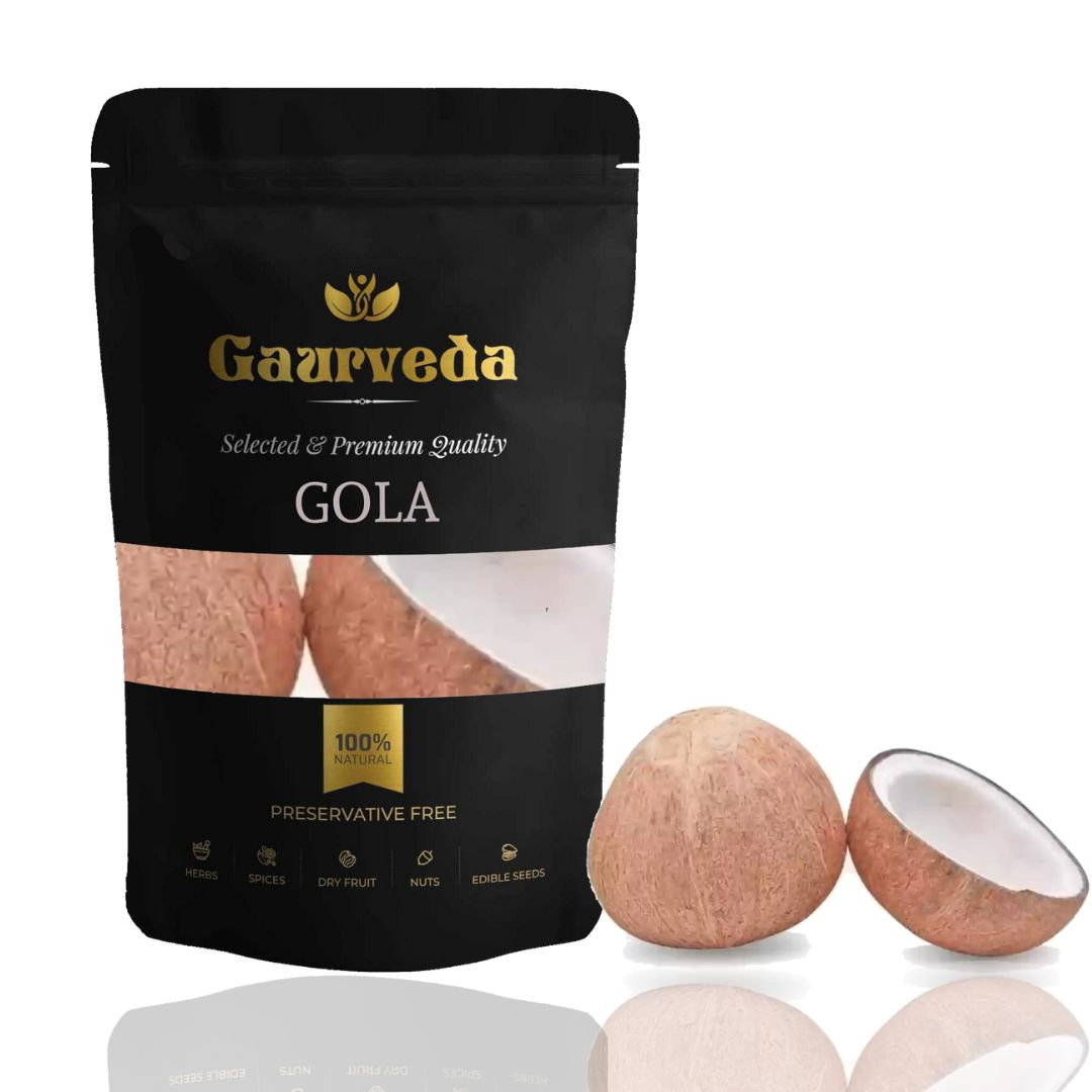 Gaurveda Dry Coconut (Gola Saboot) 2 Pieces (Medium), Fresh