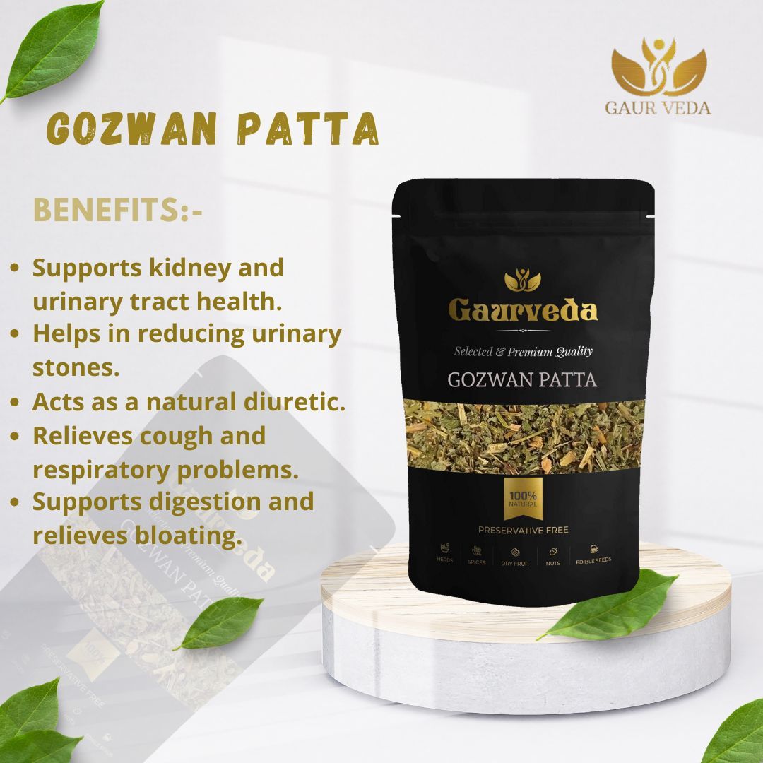 GAURVEDA Gojwan patta 100% Natural & Pure | Traditional Ayurvedic Herb/Seed/Powder | Supports Wellness & Daily Health | Ideal for Herbal Remedies, 100 Grams