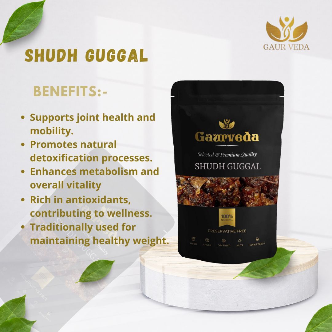 GAURVEDA Guggal Shudh (250 Gm) for Pooja Use | Guggal/Gugal/Guggul/Guggal for Dhoop | A+ Quality