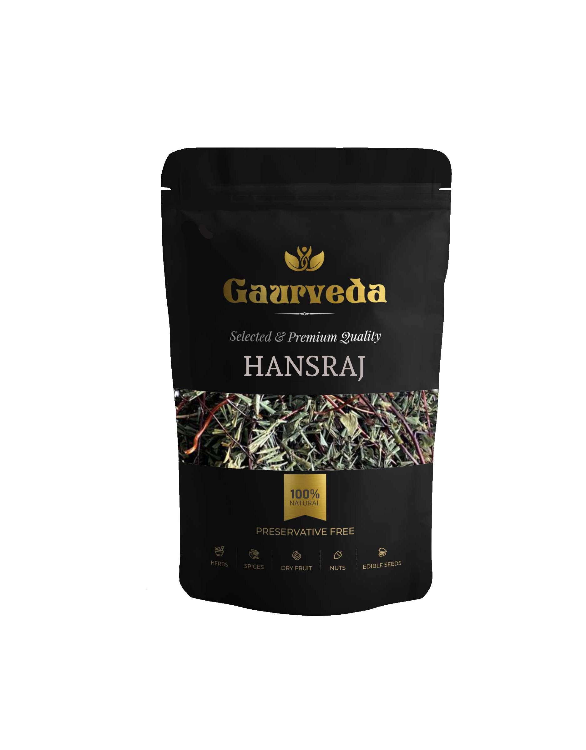 GAURVEDA Hansraj 100% Natural & Pure | Traditional Ayurvedic Herb/Seed/Powder | Supports Wellness & Daily Health | Ideal for Herbal Remedies, 100 Grams