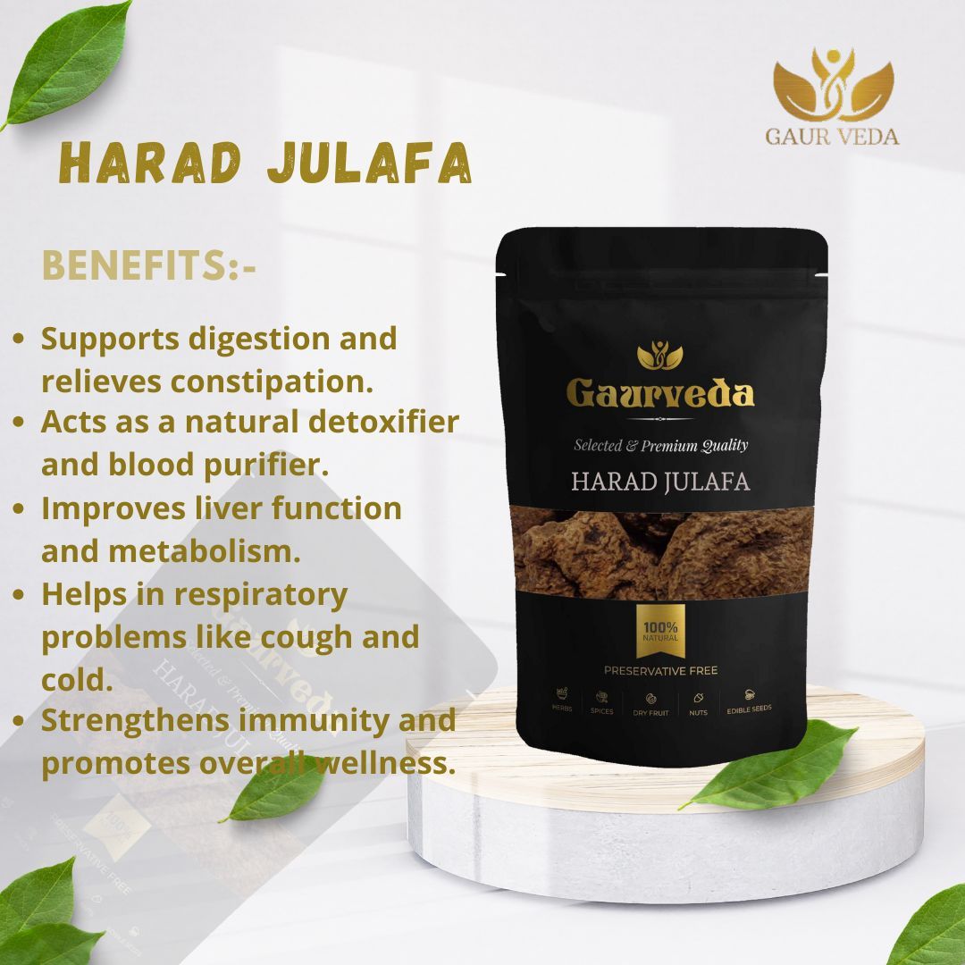 GAURVEDA Harad julafa 100% Natural & Pure | Traditional Ayurvedic Herb/Seed/Powder | Supports Wellness & Daily Health | Ideal for Herbal Remedies, 100 Grams