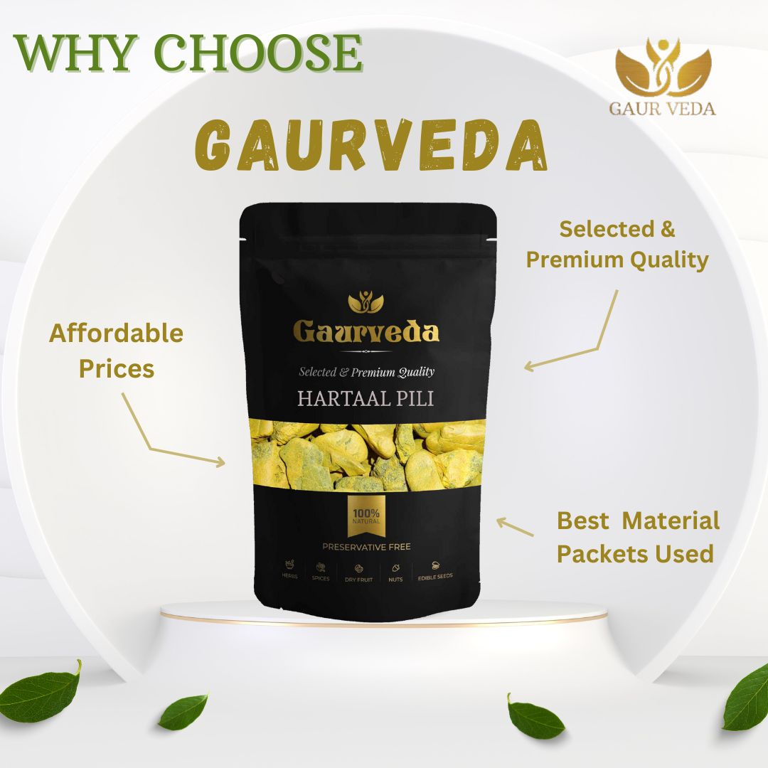 GAURVEDA Hartaal PILI 100% Natural & Pure | Traditional Ayurvedic Herb/Seed/Powder | Supports Wellness & Daily Health | Ideal for Herbal Remedies, 100 Grams