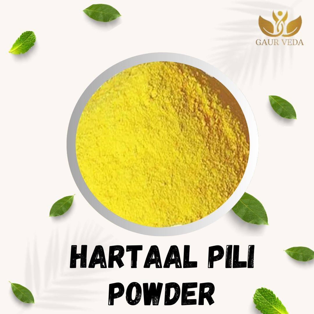 GAURVEDA Hartaal PILI Powder 100% Natural & Pure | Traditional Ayurvedic Herb/Seed/Powder | Supports Wellness & Daily Health | Ideal for Herbal Remedies, 100 Grams