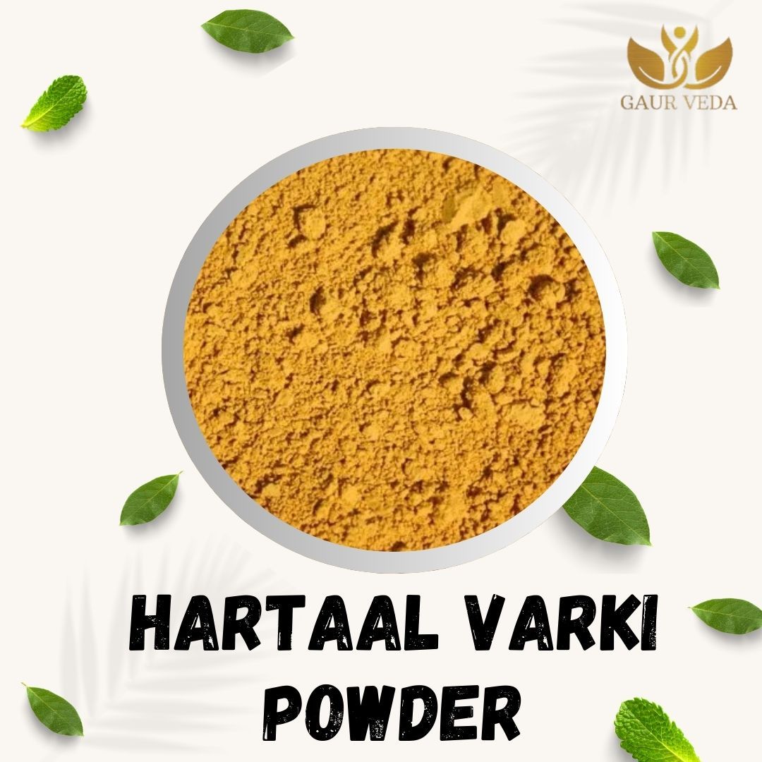 GAURVEDA Hartaal varki Powder 100% Natural & Pure | Traditional Ayurvedic Herb/Seed/Powder | Supports Wellness & Daily Health | Ideal for Herbal Remedies, 100 Grams