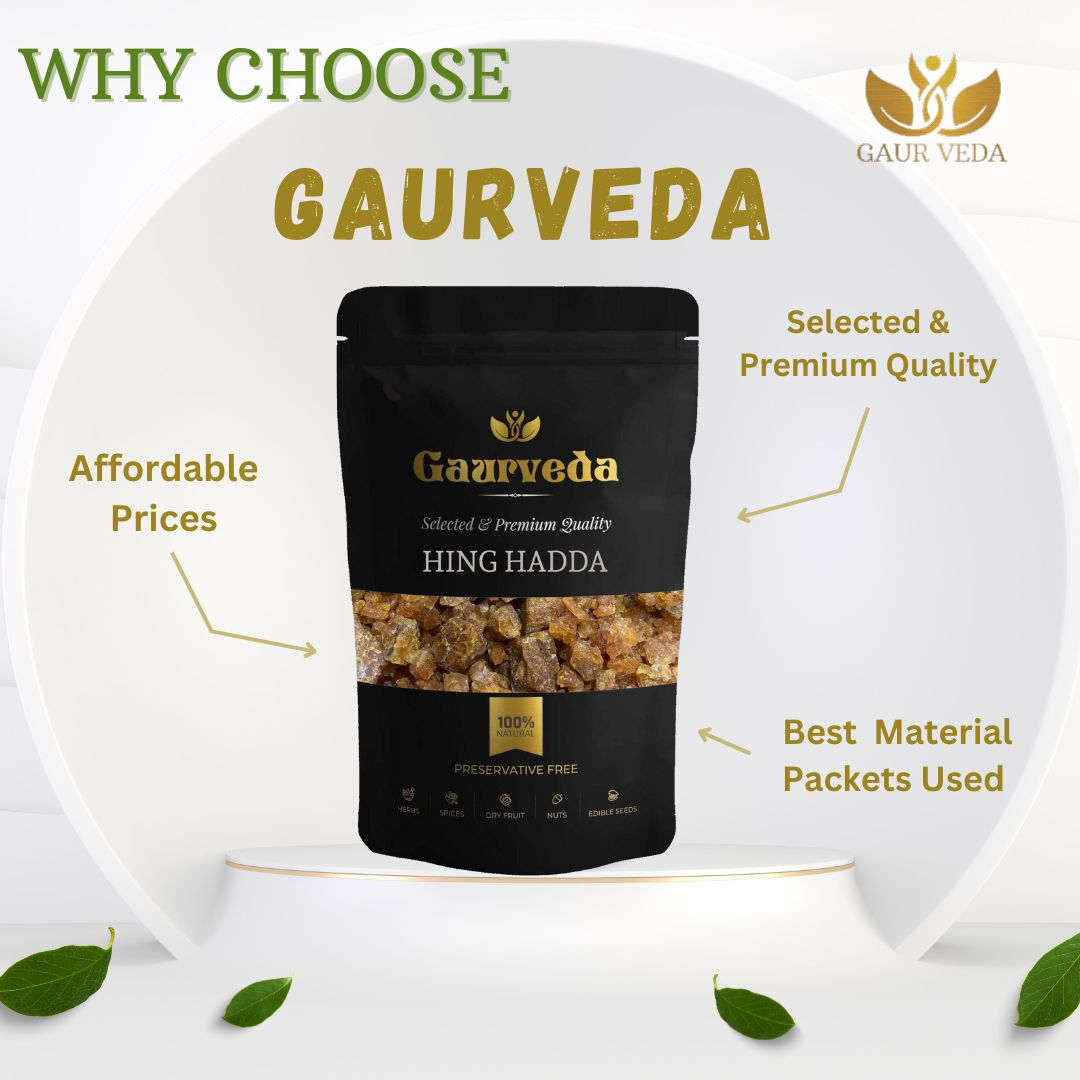 GAURVEDA Hing hadda 100% Natural & Pure | Traditional Ayurvedic Herb/Seed/Powder | Supports Wellness & Daily Health | Ideal for Herbal Remedies, 10 Grams