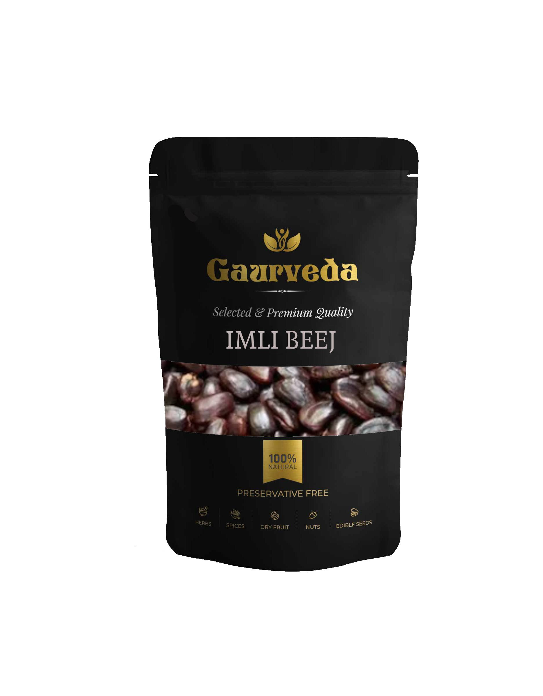 GAURVEDA Imli Beej (Tamarind Seeds)   Natural & Authentic   Rich in Nutrients   Digestive Health   Traditional Indian Superfood   | 100 Grams