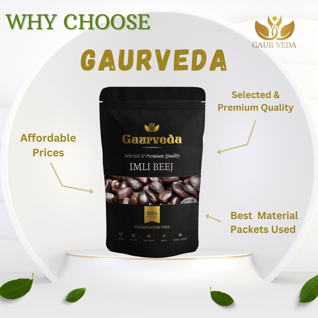 GAURVEDA Imli Beej (Tamarind Seeds)   Natural & Authentic   Rich in Nutrients   Digestive Health   Traditional Indian Superfood   | 100 Grams