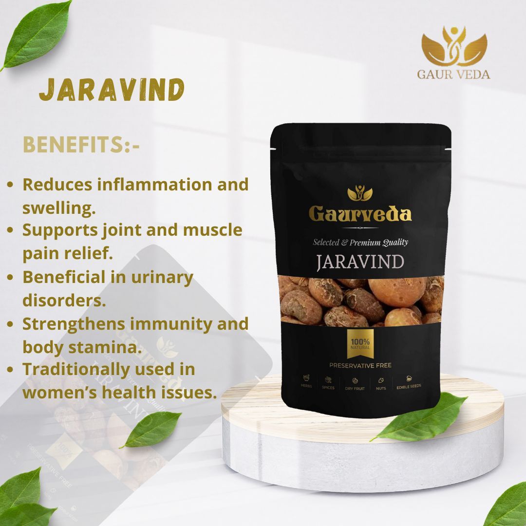 GAURVEDA Jaravind 100% Natural & Pure | Traditional Ayurvedic Herb/Seed/Powder | Supports Wellness & Daily Health | Ideal for Herbal Remedies, 100 Grams