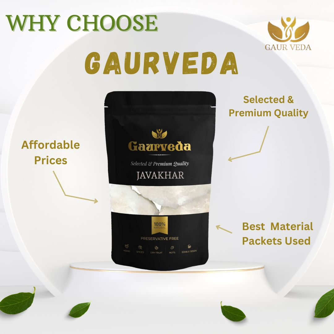 GAURVEDA Javakhar 100% Natural & Pure | Traditional Ayurvedic Herb/Seed/Powder | Supports Wellness & Daily Health | Ideal for Herbal Remedies, 1000 Grams{39