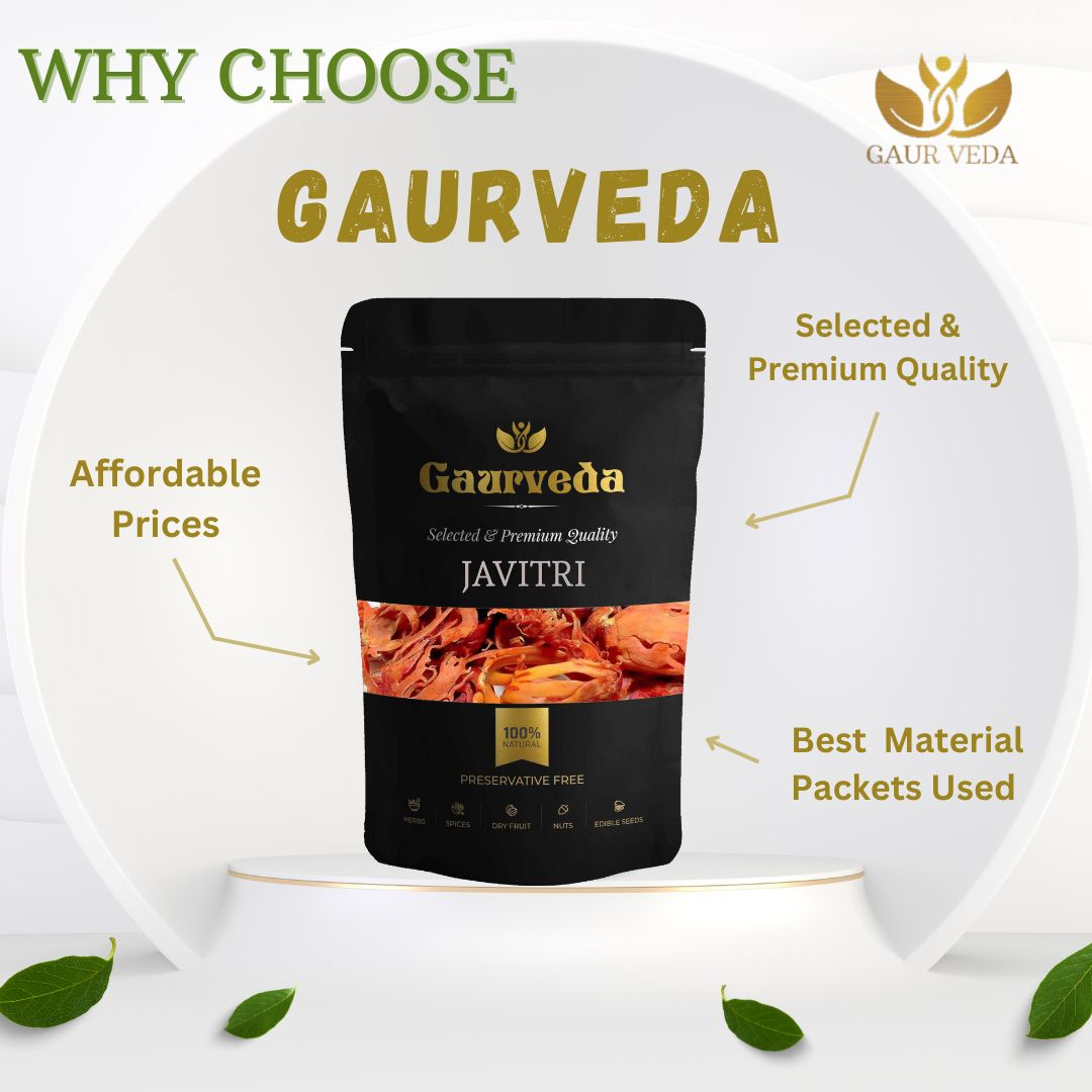 GAURVEDA Javitri (Mace) - Authentic Indian Spice for Rich Aroma & Flavor |, Handpicked & Naturally Sourced, 50g | 100 Grams
