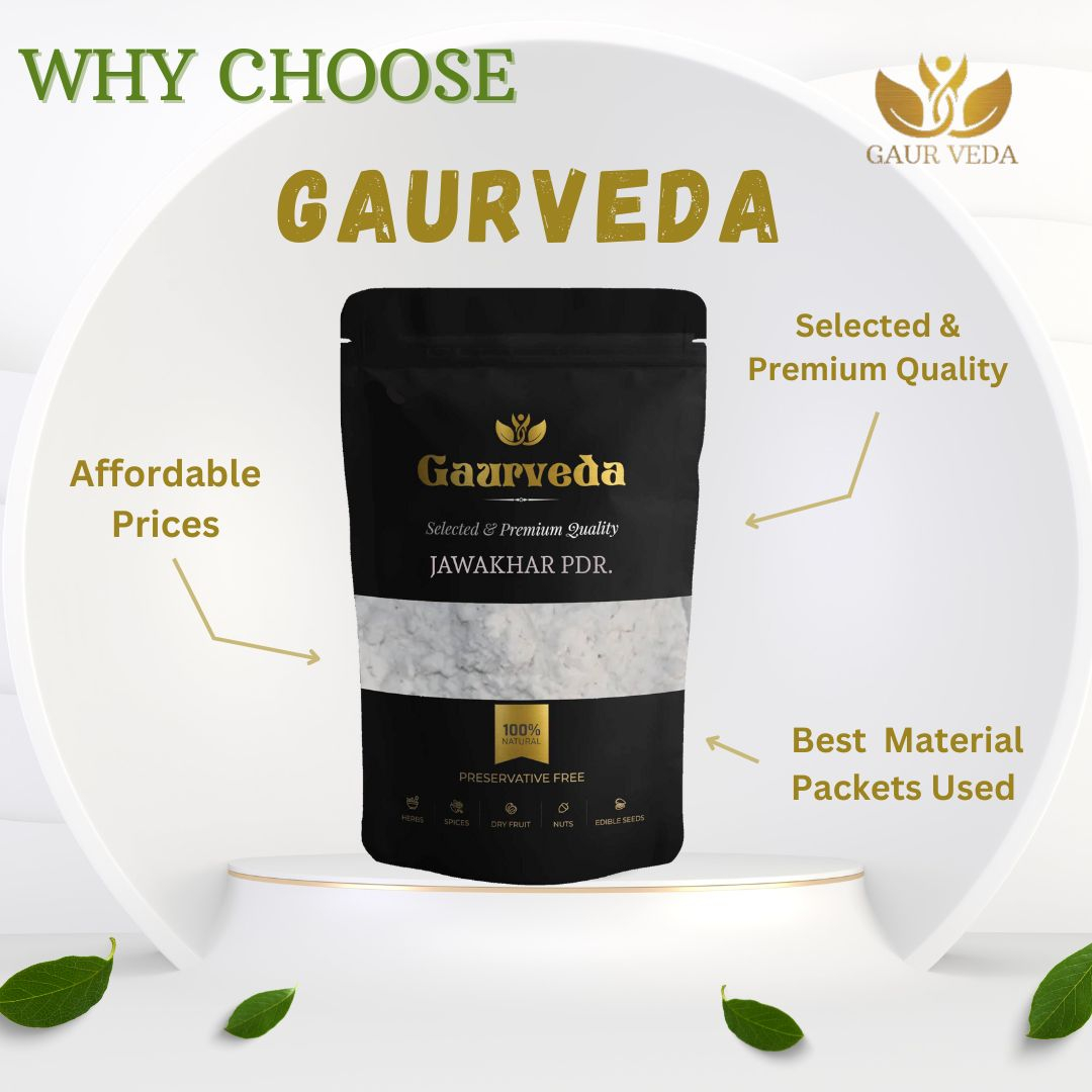 GAURVEDA Jawakhar Powder 100% Natural & Pure | Traditional Ayurvedic Herb/Seed/Powder | Supports Wellness & Daily Health | Ideal for Herbal Remedies, 1000 Grams{40