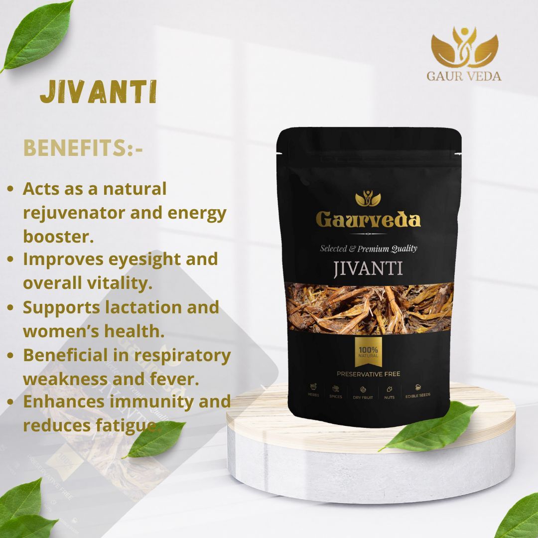 GAURVEDA Jivanti 100% Natural & Pure | Traditional Ayurvedic Herb/Seed/Powder | Supports Wellness & Daily Health | Ideal for Herbal Remedies, 100 Grams{41