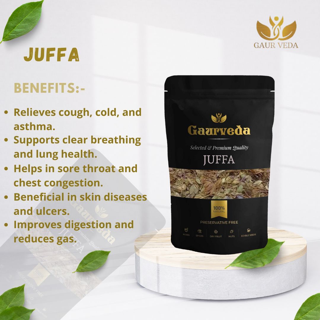 GAURVEDA Juffa 100% Natural & Pure | Traditional Ayurvedic Herb/Seed/Powder | Supports Wellness & Daily Health | Ideal for Herbal Remedies, 100 Grams
