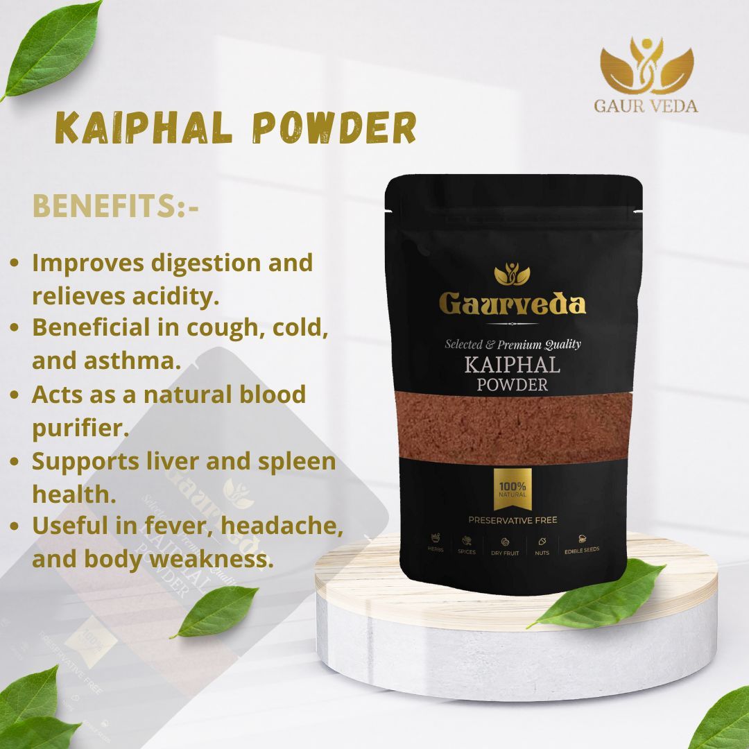 GAURVEDA Kaiphal Powder 100% Natural & Pure | Traditional Ayurvedic Herb/Seed/Powder | Supports Wellness & Daily Health | Ideal for Herbal Remedies, 100 Grams