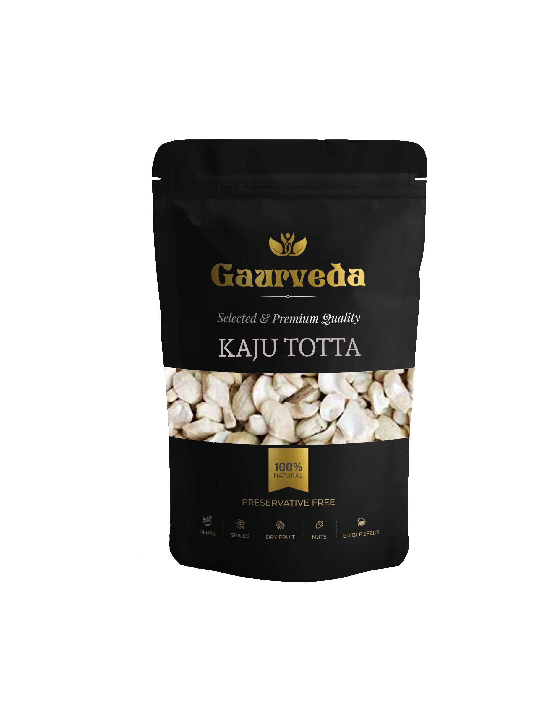 GAURVEDA Kaju Tota (Cashew Pieces) -, Wholesome & Delicious Snack, Perfect for Gifting, Baking & Snacking - Fresh & Crunchy | 100 Grams