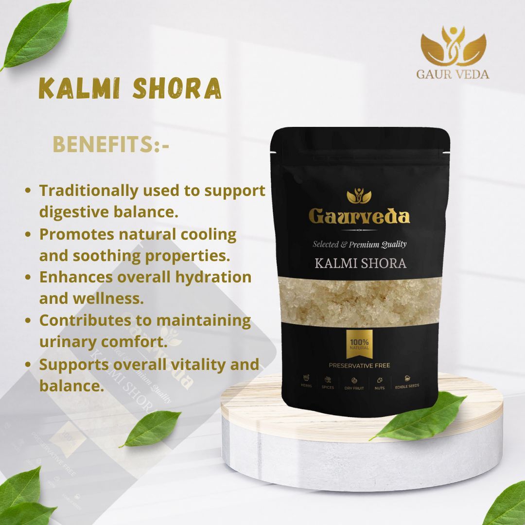 GAURVEDA Kalmi shora 100% Natural & Pure | Traditional Ayurvedic Herb/Seed/Powder | Supports Wellness & Daily Health | Ideal for Herbal Remedies, 100 Grams