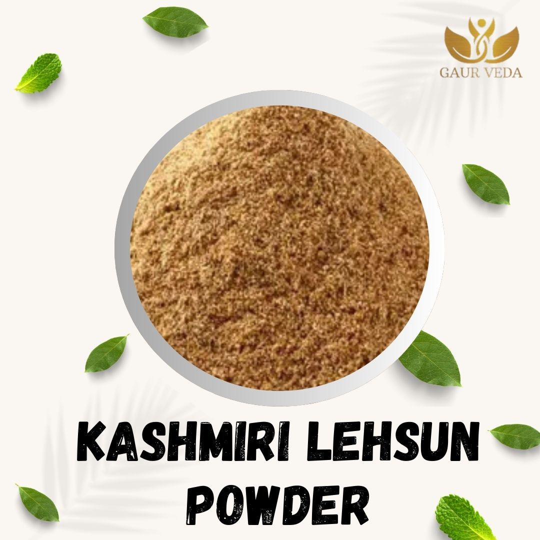 GAURVEDA Kashmiri lehsun Powder 100% Natural & Pure | Traditional Ayurvedic Herb/Seed/Powder | Supports Wellness & Daily Health | Ideal for Herbal Remedies, 250 Grams