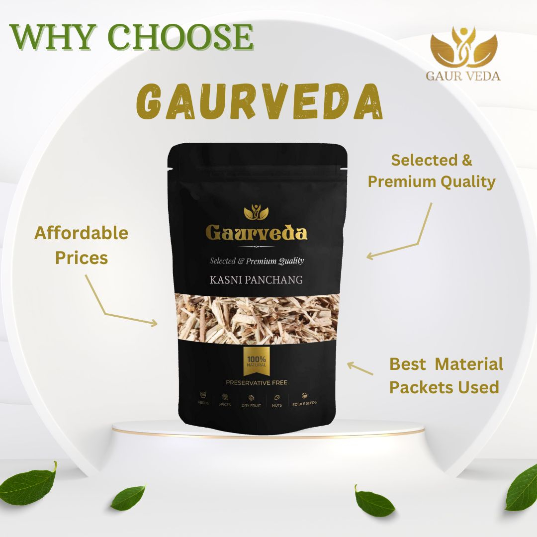 GAURVEDA Kasni panchang 100% Natural & Pure | Traditional Ayurvedic Herb/Seed/Powder | Supports Wellness & Daily Health | Ideal for Herbal Remedies, 100 Grams