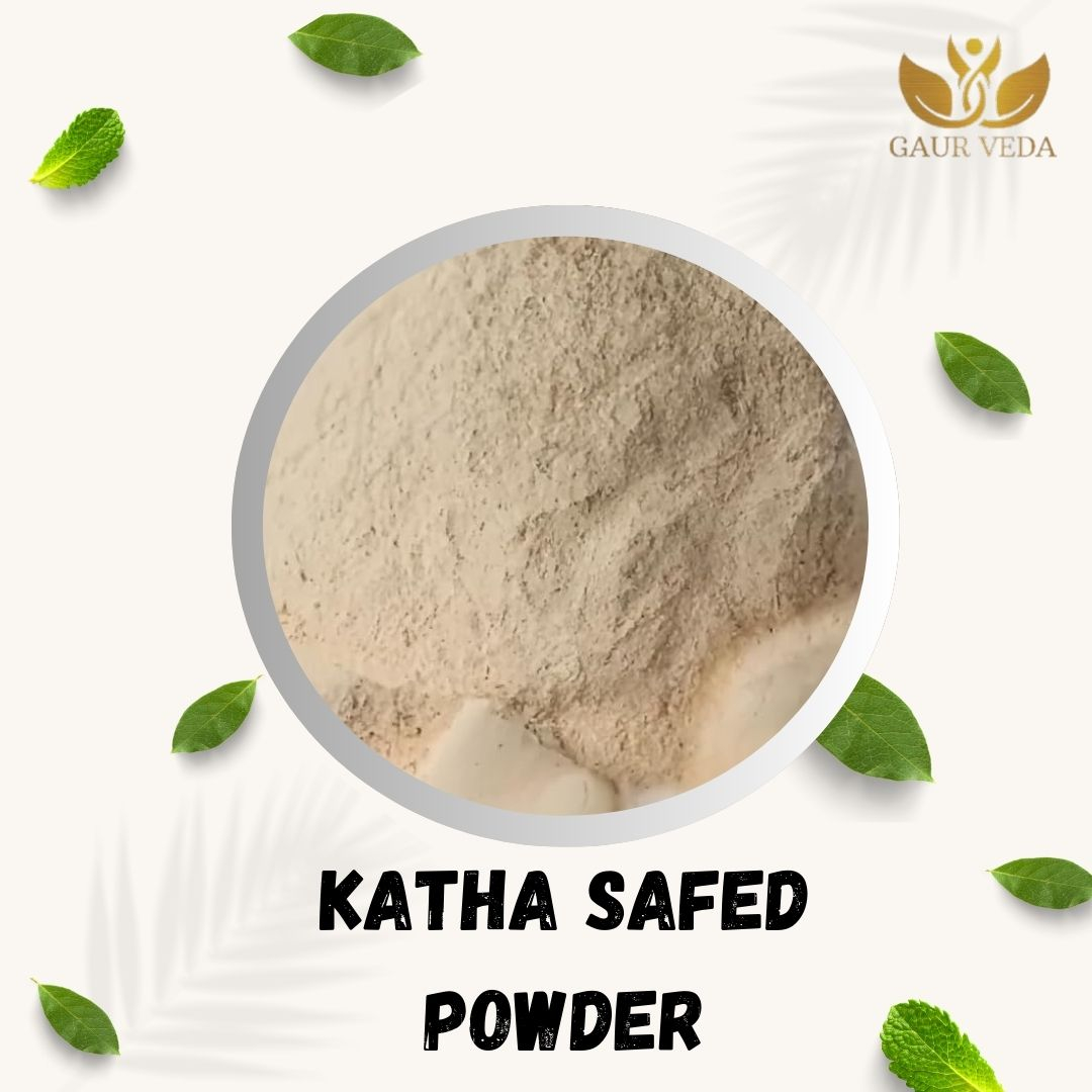 GAURVEDA White Kattha Powder (300 Gm) - Catechu - Safed Katha - Acacia Catechu