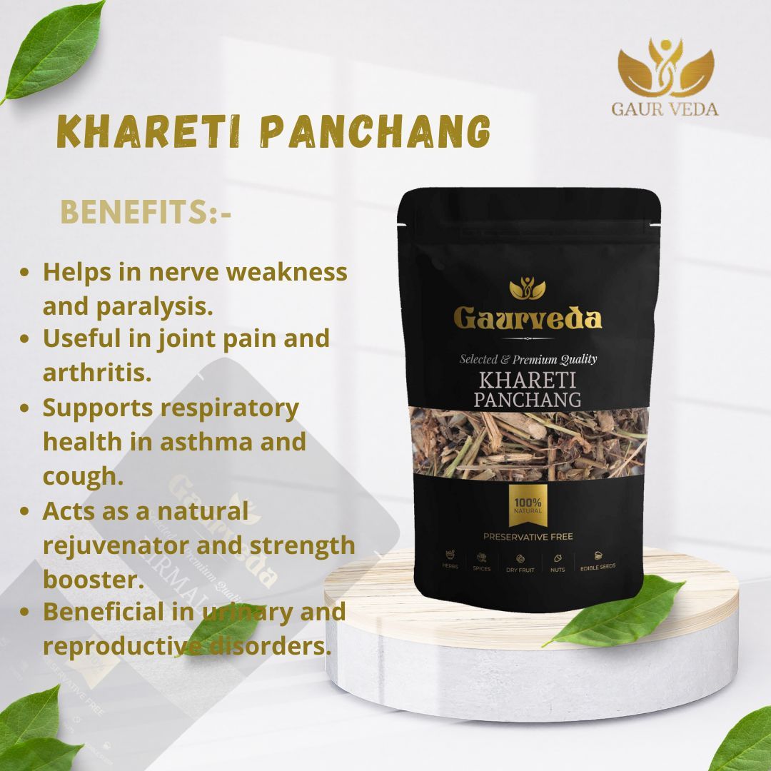GAURVEDA Khareti panchang 100% Natural & Pure | Traditional Ayurvedic Herb/Seed/Powder | Supports Wellness & Daily Health | Ideal for Herbal Remedies, 100 Grams{74