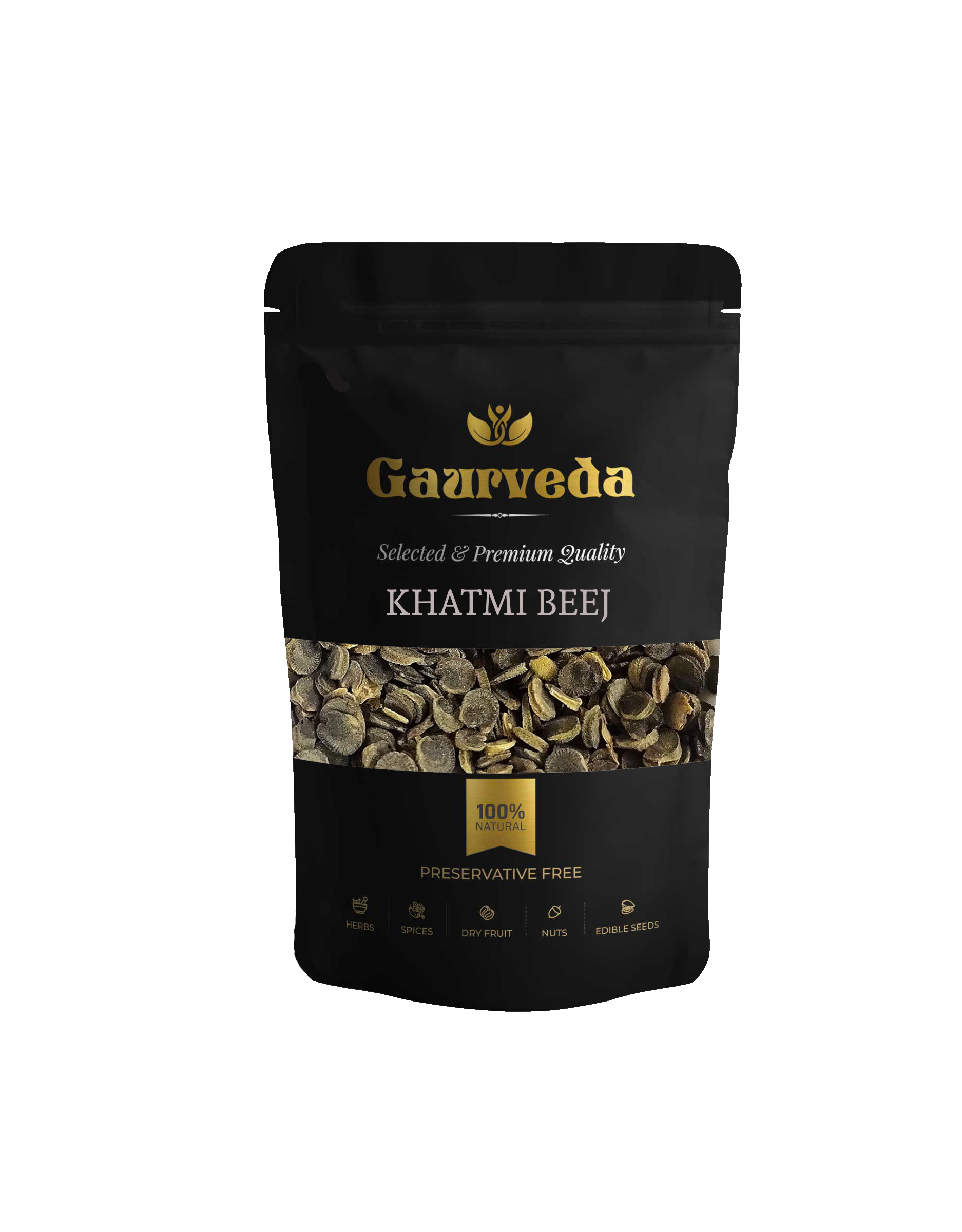 GAURVEDA Khatmi Beej (Althaea officinalis) - Natural & Pure Seeds, Ayurvedic Herb, Traditional Remedy, Quality Food Ingredient from India | 100 Grams