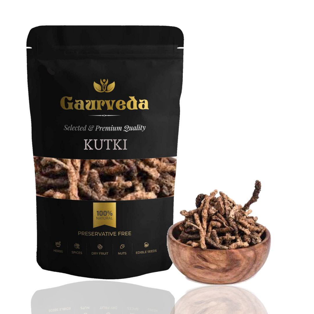 GAURVEDA Kutki 100% Natural & Pure | Traditional Ayurvedic Herb/Seed/Powder | Supports Wellness & Daily Health | Ideal for Herbal Remedies, 100 Grams{93