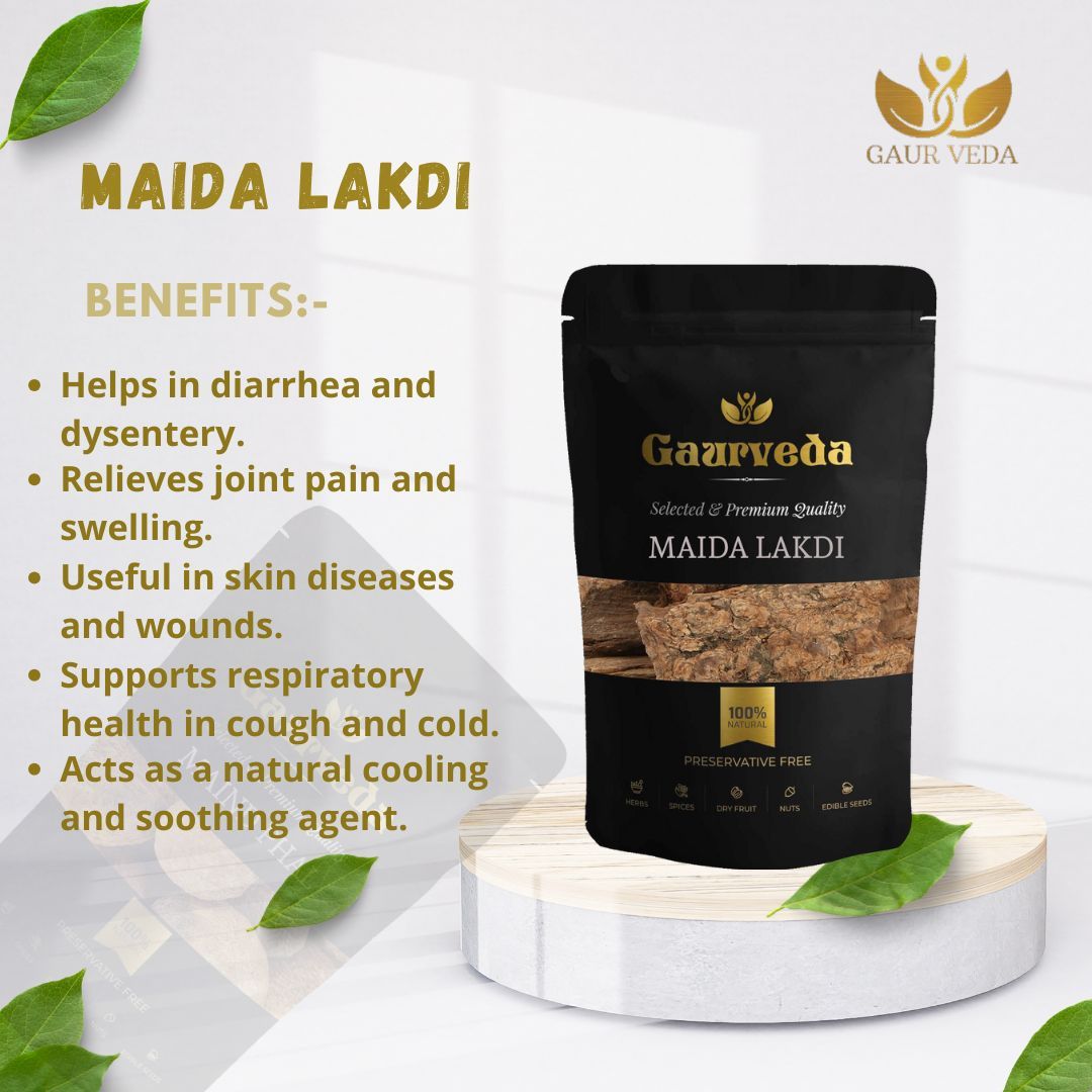 GAURVEDA Maida ladki 100% Natural & Pure | Traditional Ayurvedic Herb/Seed/Powder | Supports Wellness & Daily Health | Ideal for Herbal Remedies, 100 Grams