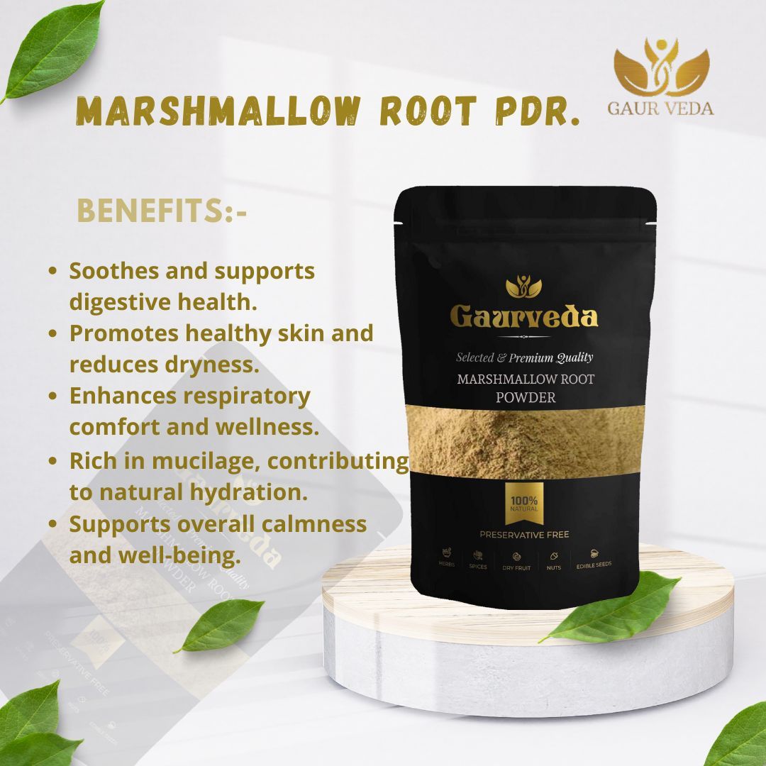 GAURVEDA Resha khatmi Powder 100% Natural & Pure | Traditional Ayurvedic Herb/Seed/Powder | Supports Wellness & Daily Health | Ideal for Herbal Remedies, 100 Grams