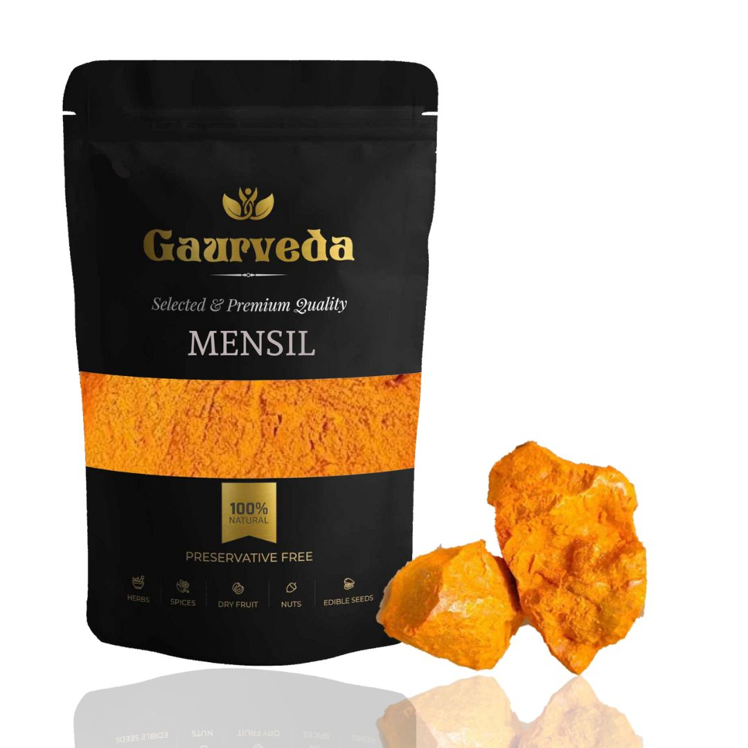 GAURVEDA Mensil Powder 100% Natural & Pure | Traditional Ayurvedic Herb/Seed/Powder | Supports Wellness & Daily Health | Ideal for Herbal Remedies, 100 Grams{113