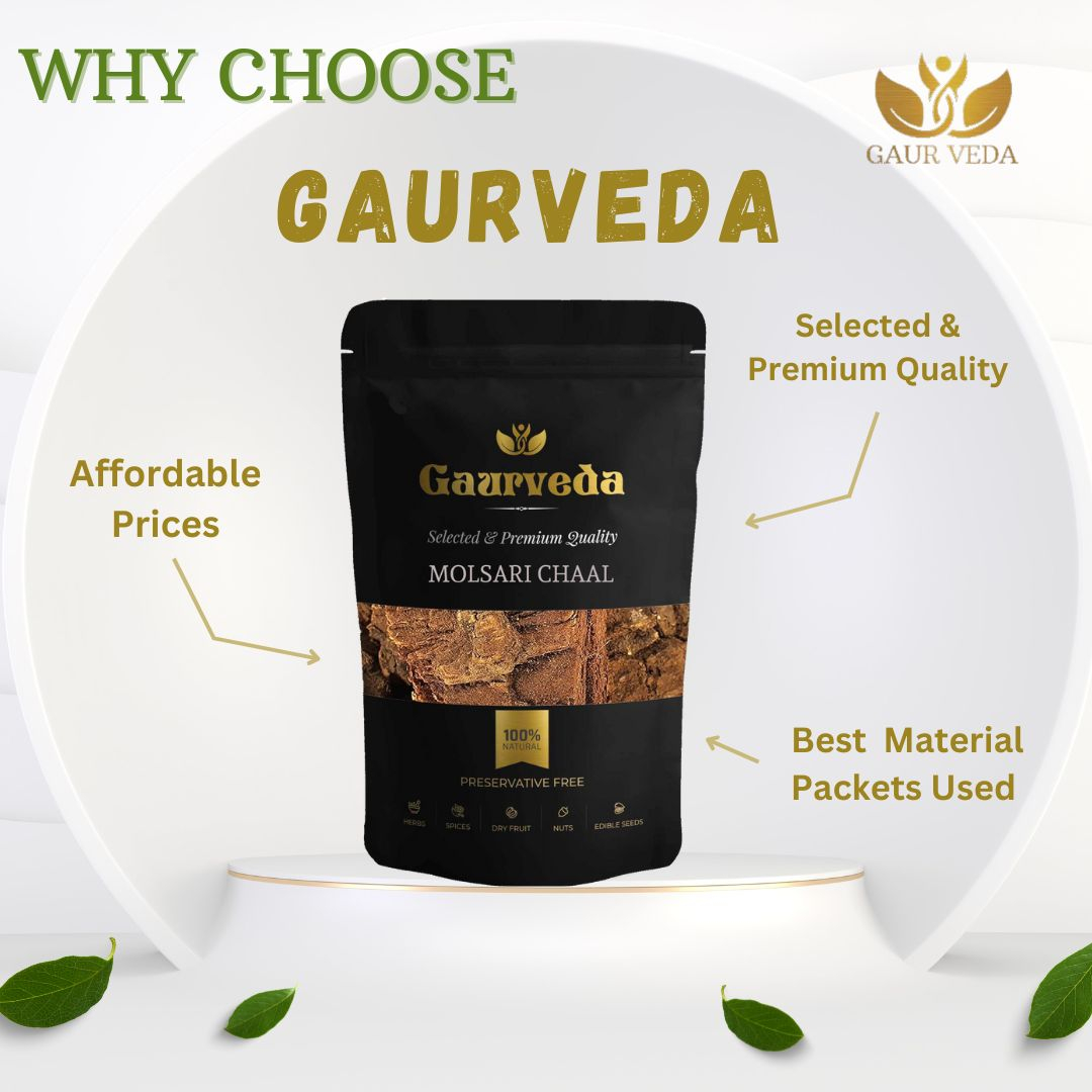 GAURVEDA Molsari chaal 100% Natural & Pure | Traditional Ayurvedic Herb/Seed/Powder | Supports Wellness & Daily Health | Ideal for Herbal Remedies, 100 Grams